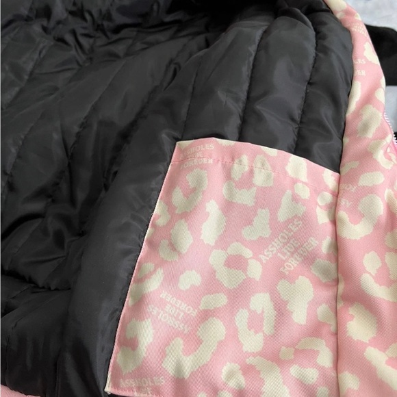 Linda Finegold ALF pink leopard hooded heavyweight jacket - Picture 7 of 7